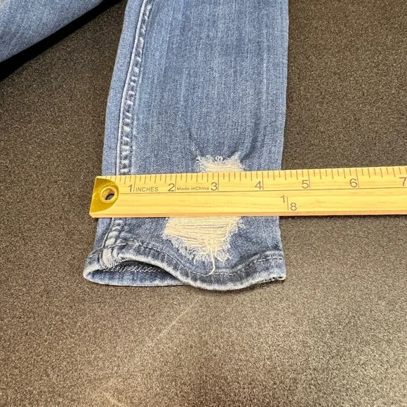 Hollister High-Rise Jean Legging Womens 7R Blue Distressed Denim Skinny Jeans - Picture 10 of 10